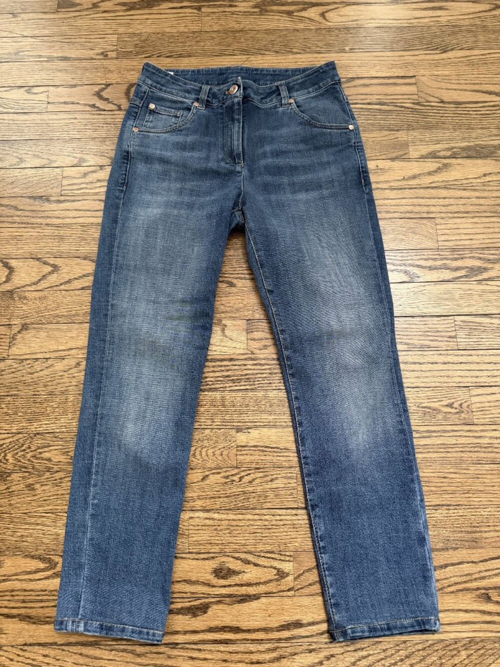 BRUNELLO CUCINELLI Extra Skinny High Waist Blue Jeans Size 4